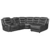 9405GY-SC Seating-Putnam Collection 6-Piece Modular Power Reclin...