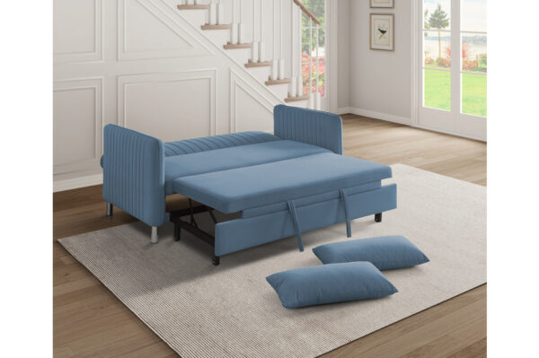 9406NBU Seating-Greenway Collection Convertible Studio Sofa with...