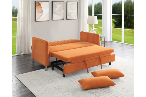 9406RN Seating-Greenway Collection Convertible Studio Sofa with...