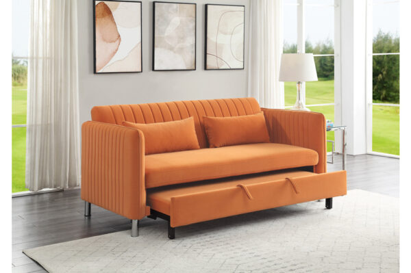 9406RN Seating-Greenway Collection Convertible Studio Sofa with...