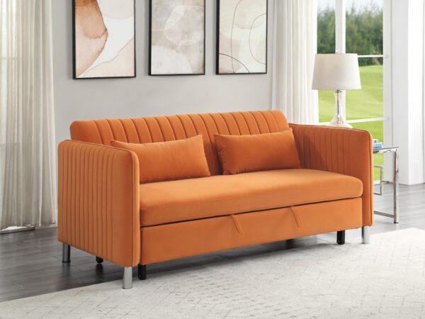 9406RN Seating-Greenway Collection Convertible Studio Sofa with...