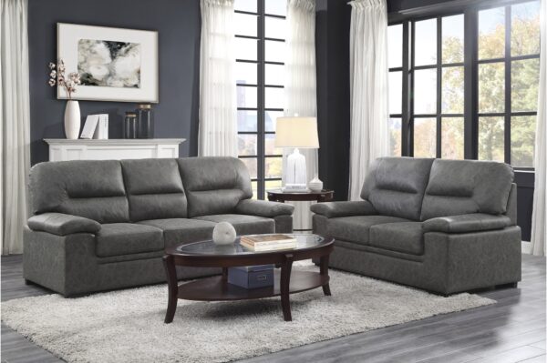 9407DG Seating-Michigan Collection 2pc Set: Sofa, Love
