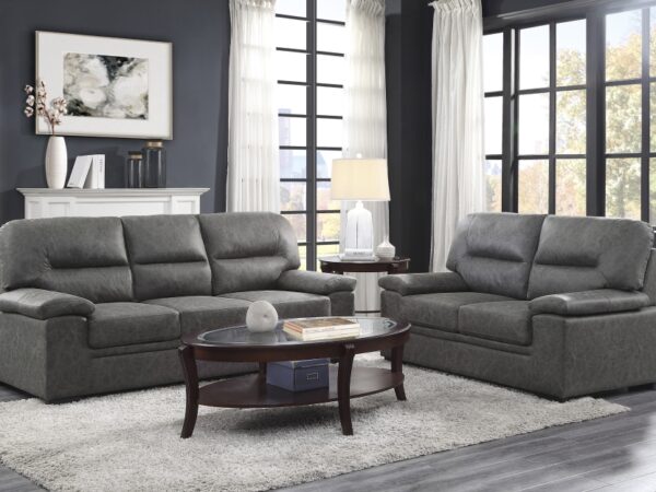 9407DG Seating-Michigan Collection 2pc Set: Sofa, Love