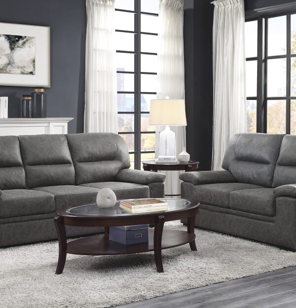 9407DG Seating-Michigan Collection 2pc Set: Sofa, Love