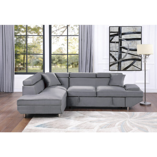 9412GY*SC 2-Piece Sectional with Adjus...