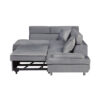 9412GY Seating-Cruz Collection 2-Piece Sectional with Adjus...