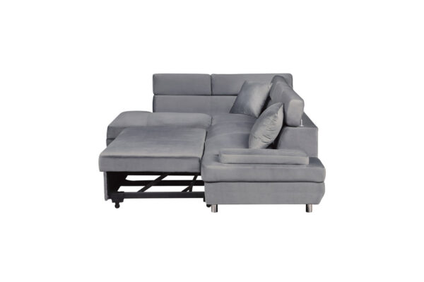 9412GY Seating-Cruz Collection 2-Piece Sectional with Adjus...