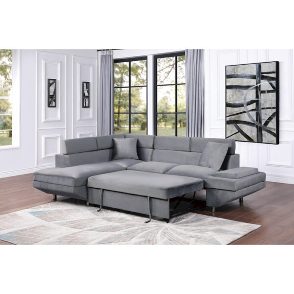 9412GY*SC 2-Piece Sectional with Adjus...