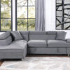 9412GY Seating-Cruz Collection 2-Piece Sectional with Adjus...