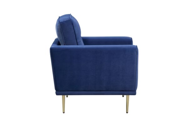 9417BUE Seating-Violetta Collection 2pc Set: Sofa, Love
