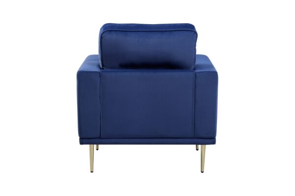 9417BUE Seating-Violetta Collection 2pc Set: Sofa, Love