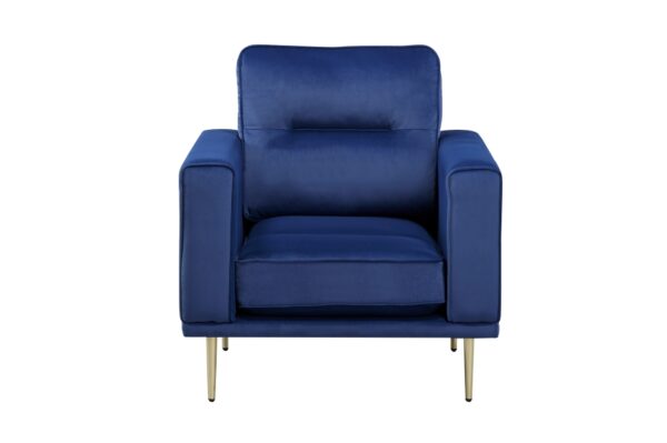 9417BUE Seating-Violetta Collection 2pc Set: Sofa, Love