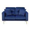 9417BUE Seating-Violetta Collection 2pc Set: Sofa, Love