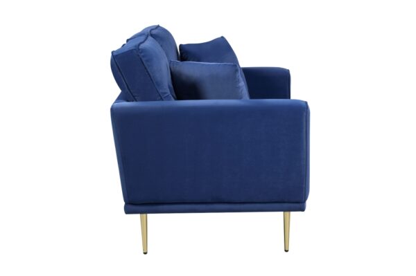 9417BUE Seating-Violetta Collection 2pc Set: Sofa, Love