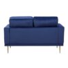 9417BUE Seating-Violetta Collection 2pc Set: Sofa, Love