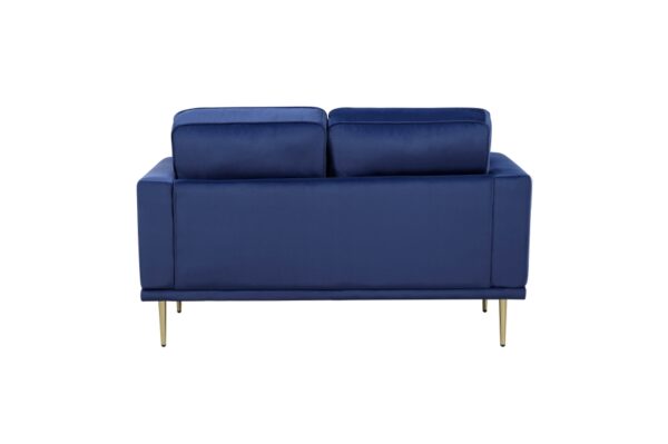 9417BUE Seating-Violetta Collection 2pc Set: Sofa, Love
