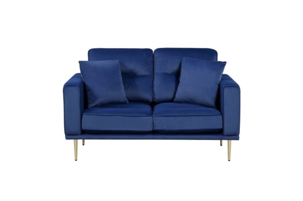 9417BUE Seating-Violetta Collection 2pc Set: Sofa, Love
