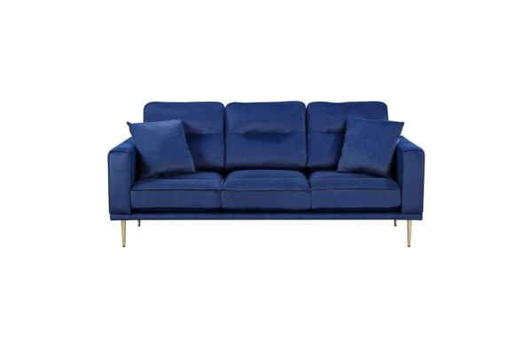 9417BUE Seating-Violetta Collection 2pc Set: Sofa, Love