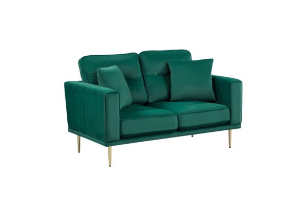 9417GRN Seating-Violetta Collection 2pc Set: Sofa, Love