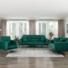 9417GRN Seating-Violetta Collection 2pc Set: Sofa, Love