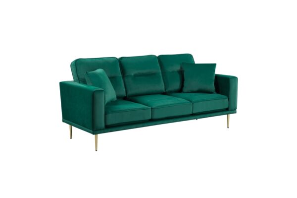9417GRN Seating-Violetta Collection 2pc Set: Sofa, Love