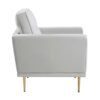 9417GRY Seating-Violetta Collection 2pc Set: Sofa, Love
