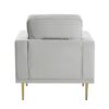 9417GRY Seating-Violetta Collection 2pc Set: Sofa, Love