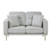 9417GRY Seating-Violetta Collection 2pc Set: Sofa, Love