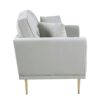 9417GRY Seating-Violetta Collection 2pc Set: Sofa, Love