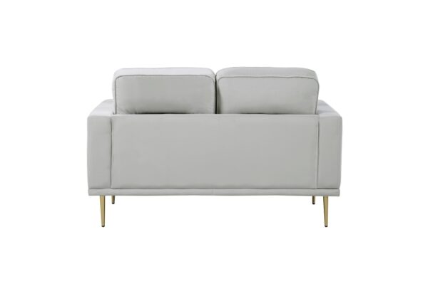 9417GRY Seating-Violetta Collection 2pc Set: Sofa, Love