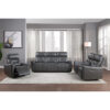 9446GY-3PW Power Double Reclining Sofa ...