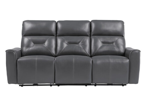 9446GY-3PW Power Double Reclining Sofa ...