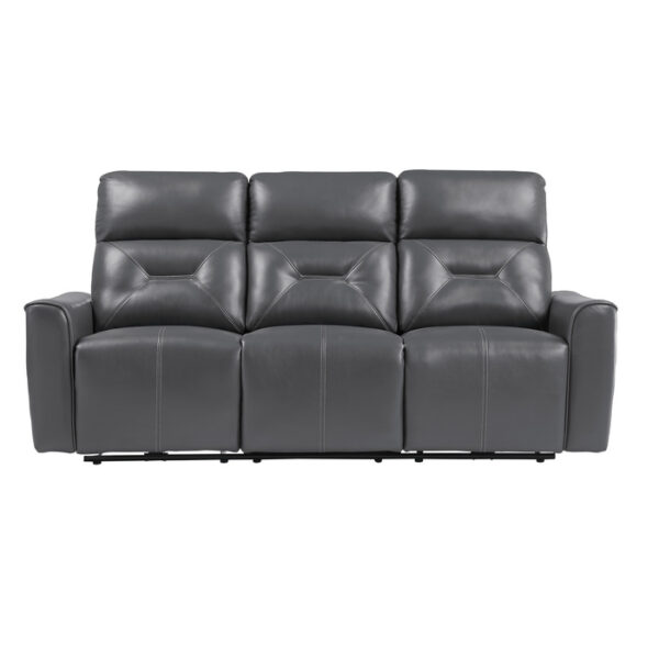 9446GY-3PW Power Double Reclining Sofa ...