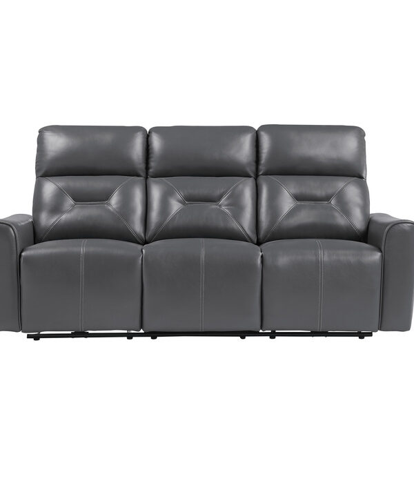 9446GY-3PW Power Double Reclining Sofa ...
