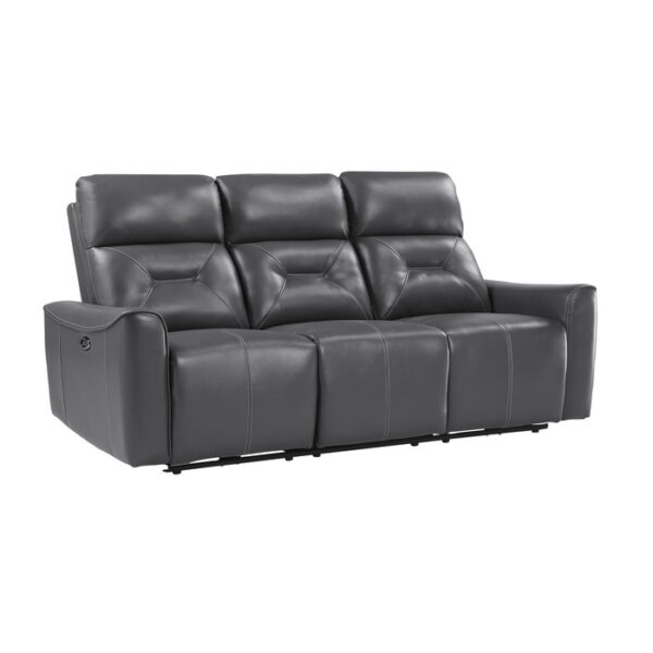 9446GY-3PW Power Double Reclining Sofa ...