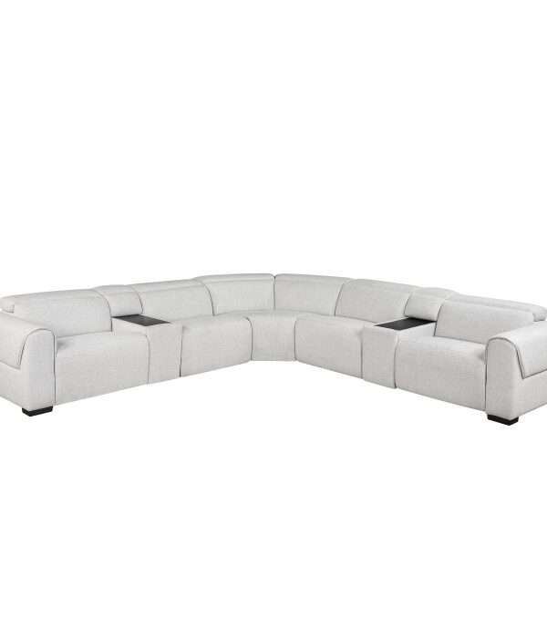 9455CLD*7LRRRPWH 7-Piece Modular Power Reclin...