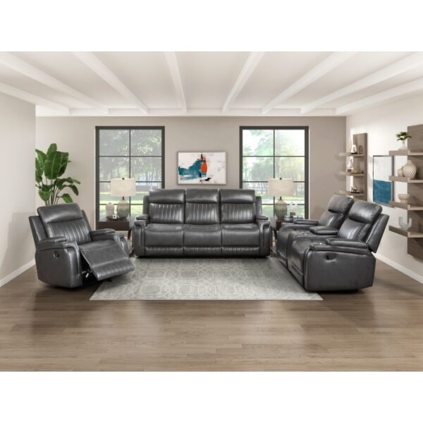 9456DG-3 Double Reclining Sofa with D...