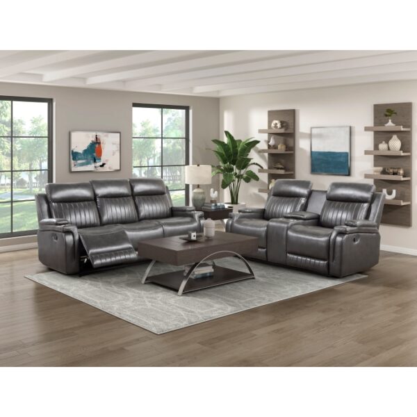 9456DG-3 Double Reclining Sofa with D...