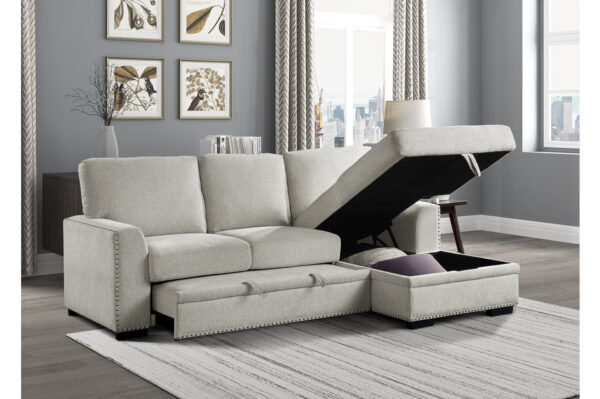 9468BE-SC Seating-Morelia Collection 2-Piece Sectional with Pull-...