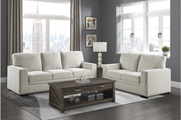 9468BE Seating-Morelia Collection 2pc Set: Sofa, Love