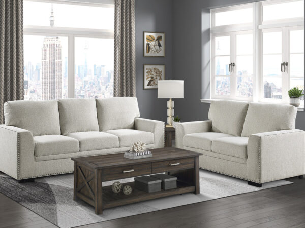 9468BE Seating-Morelia Collection 2pc Set: Sofa, Love