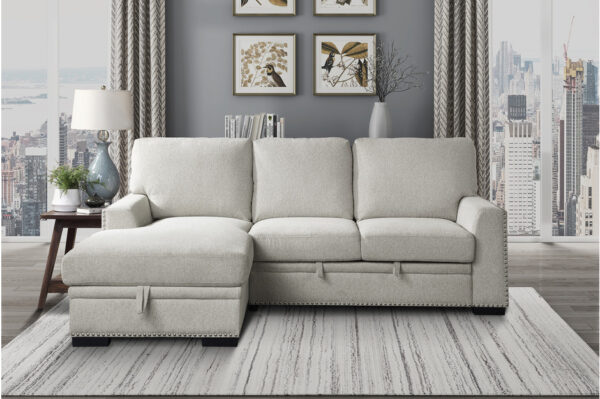 9468BE-SC Seating-Morelia Collection 2-Piece Sectional with Pull-...