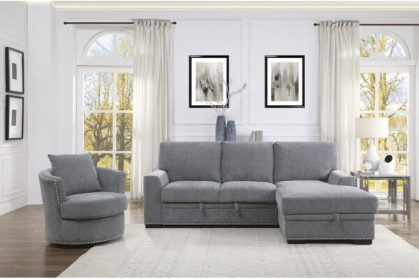 9468DG-SC Seating-Morelia Collection 2-Piece Sectional with Pull-...