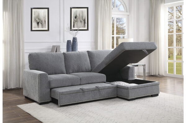 9468DG-SC Seating-Morelia Collection 2-Piece Sectional with Pull-...
