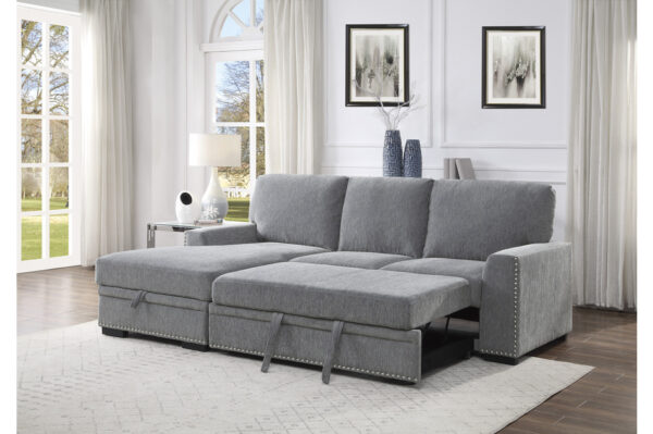 9468DG-SC Seating-Morelia Collection 2-Piece Sectional with Pull-...