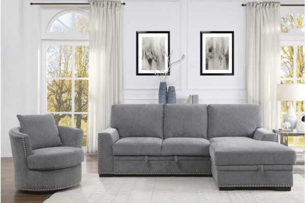 9468DG Seating-Morelia Collection 2pc Set: Sofa, Love