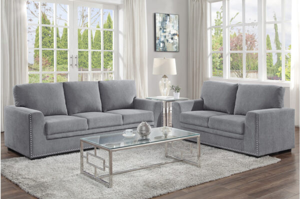 9468DG Seating-Morelia Collection 2pc Set: Sofa, Love