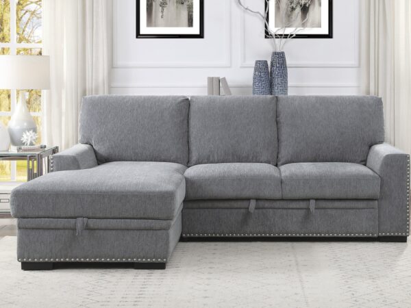 9468DG-SC Seating-Morelia Collection 2-Piece Sectional with Pull-...