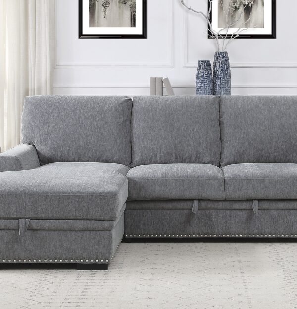 9468DG-SC Seating-Morelia Collection 2-Piece Sectional with Pull-...