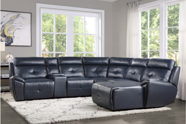 9469NVB Seating-Avenue Collection 7-Piece Modular Reclining Se...